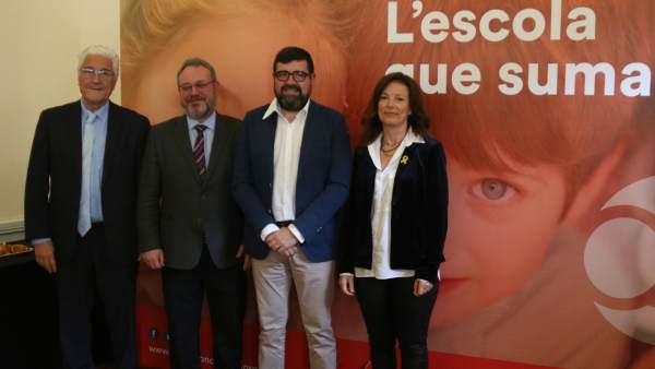 Los cuatro responsables de las escuelas concertadas en Catalunya. Los cuatro responsables de las escuelas concertadas en Catalunya.