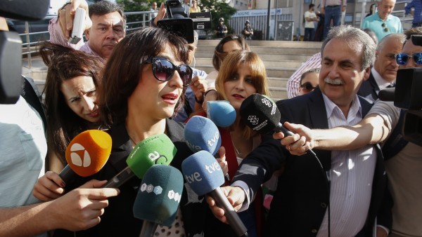 Juana Rivas, a su llegada a los juzgados Juana Rivas, a su llegada a los juzgados