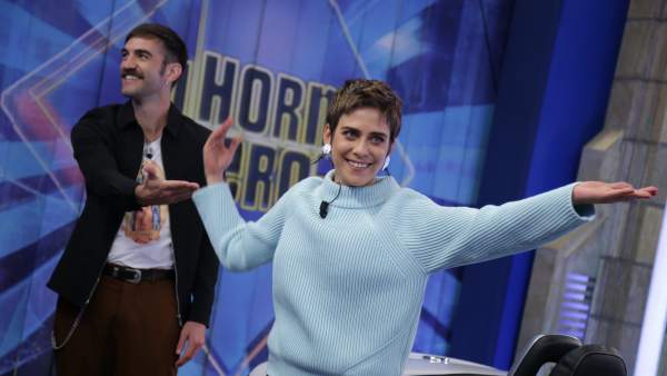 María León y Jon Plazaola, en 'El hormiguero'. María León y Jon Plazaola, en 'El hormiguero'.
