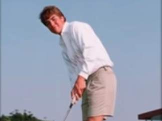 El golfista Scott Peterson, de joven