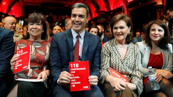 Pedro Sánchez ha presentado este miércoles el programa del PSOE para el 28A. Pedro Sánchez ha presentado este miércoles el programa del PSOE para el 28A.