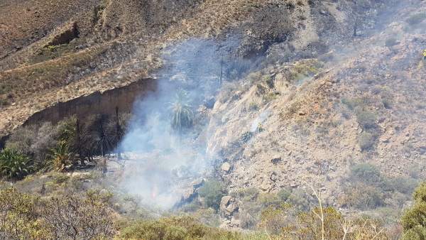 Descartan que el incendio de Fataga (Gran Canaria) se haya producido por causas Descartan que el incendio de Fataga (Gran Canaria) se haya producido por causas