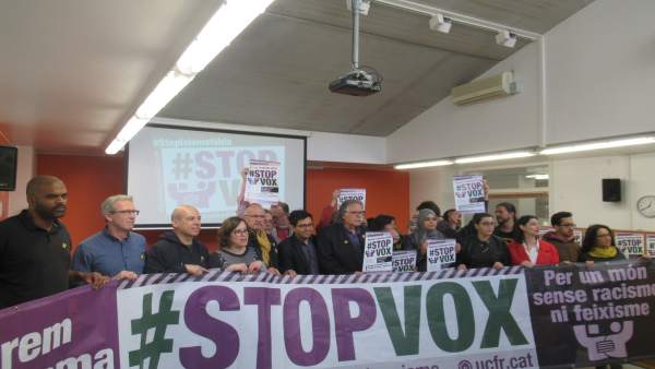 Convocan una manifestación contra Vox este sábado en Barcelona Convocan una manifestación contra Vox este sábado en Barcelona