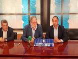 Carlos Toscano, Francisco Toscano y Gómez de Celis, durante el encuentro