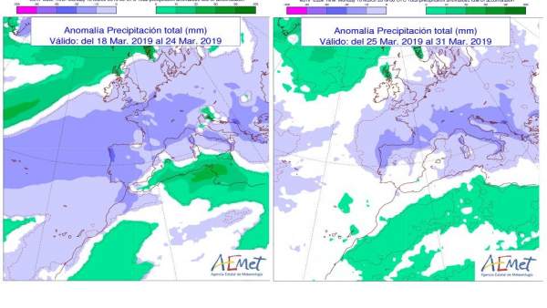 La Aemet no prevé lluvias en CyL hasta el mes de abril La Aemet no prevé lluvias en CyL hasta el mes de abril