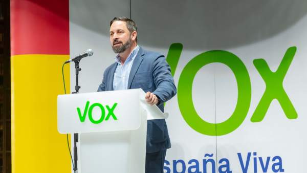 Santiago Abascal (Vox), en un acto del partido. Santiago Abascal (Vox), en un acto del partido.