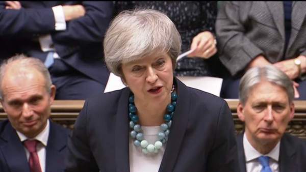 La 'premier' británica, Theresa May durante un debate sobre el Brexit La 'premier' británica, Theresa May durante un debate sobre el Brexit