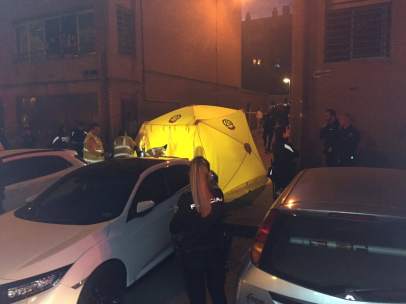 Lugar de la calle Esteban Carros donde se produjo el asesinato. en Vallecas