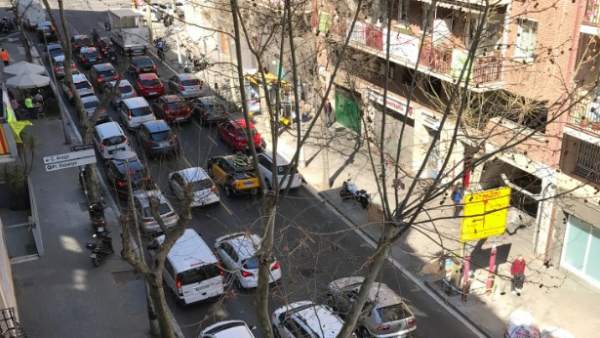 Imagen de la calle Independencia con cuatro carriles de circulación. Imagen de la calle Independencia con cuatro carriles de circulación.