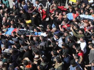 Funeral por jóvenes palestinos en Nablus