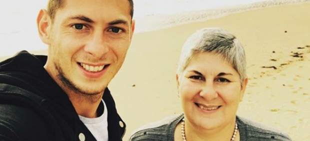 Emiliano Sala y su madre, Mercedes Taffarel.