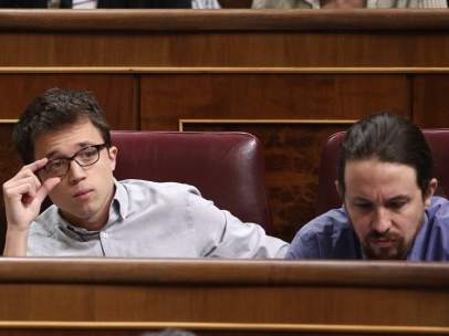 Irene Montero, Íñigo Errejón y Pablo Iglesias
