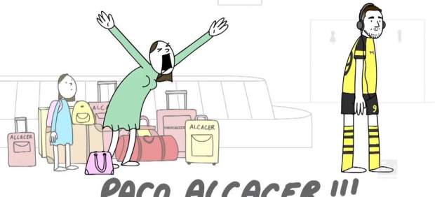 Animación sobre Paco Alcácer
