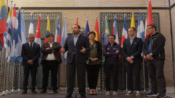 Huelva.- Diputación recibe a los delegados de las federaciones iberoamericanas d Huelva.- Diputación recibe a los delegados de las federaciones iberoamericanas d