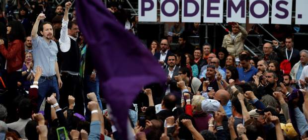 Pablo Iglesias y Juan Carlos Monedero