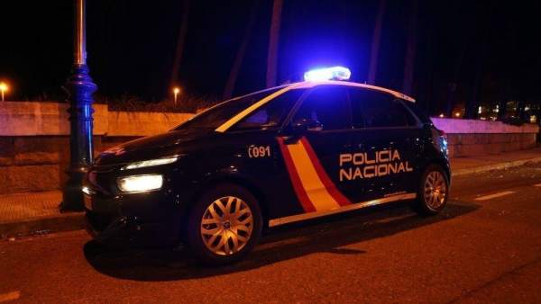 Coche de policía en Valencia. Coche de policía en Valencia.
