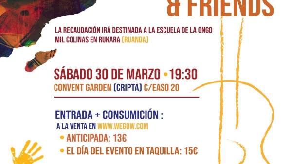 La ONG Mil Colinas organiza este sábado en San Sebastián un concierto de rock so La ONG Mil Colinas organiza este sábado en San Sebastián un concierto de rock so