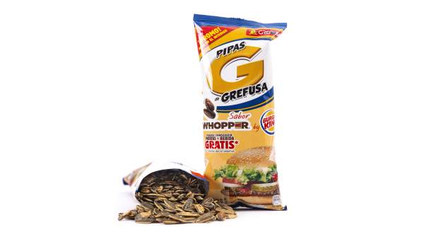 BURGER KING ESPAÑA Y GREFUSA SE ALÍAN PARA CREAR UNAS PIPAS CON SABOR A WHOPPER BURGER KING ESPAÑA Y GREFUSA SE ALÍAN PARA CREAR UNAS PIPAS CON SABOR A WHOPPER