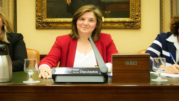 Pilar Cancela, en la comisión del pacto contra la violencia machista Pilar Cancela, en la comisión del pacto contra la violencia machista