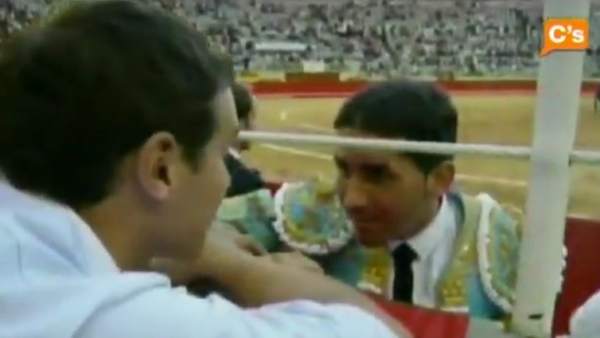 Albert Rivera con el torero Serafín Marín Albert Rivera con el torero Serafín Marín