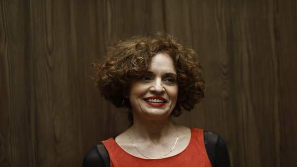 Adriana Ozores en la presentación de la obra de teatro La cantante calva Adriana Ozores en la presentación de la obra de teatro La cantante calva