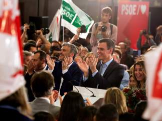 Pedro Sánchez, este lunes en Málaga.