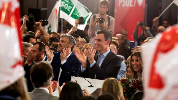 Pedro Sánchez, este lunes en Málaga. Pedro Sánchez, este lunes en Málaga.