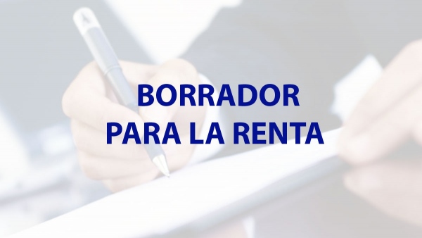 Borrador de la Renta - Foto SEO Borrador de la Renta - Foto SEO