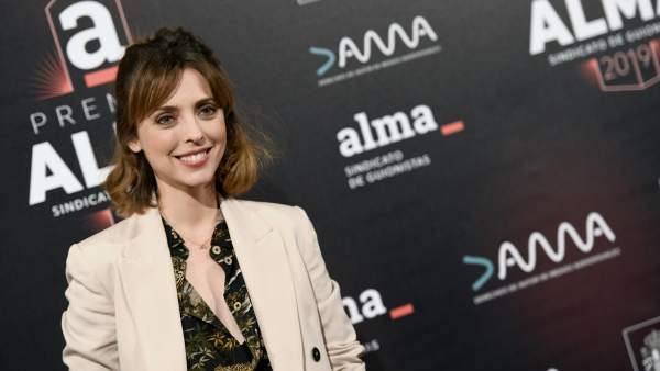 La actriz, en la primera edición de los Premios del Sindicato de Guionistas. La actriz, en la primera edición de los Premios del Sindicato de Guionistas.