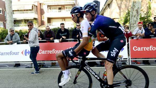 Chris Froome y Egan Bernal Chris Froome y Egan Bernal