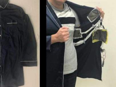 Pijama en el que se han incorporado los sensores para que sea inteligente.