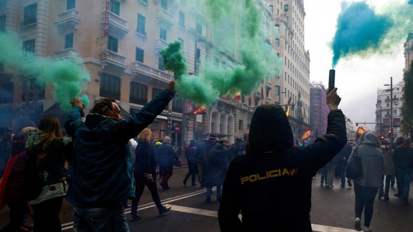 Manifestación de policías y guardias civiles Manifestación de policías y guardias civiles