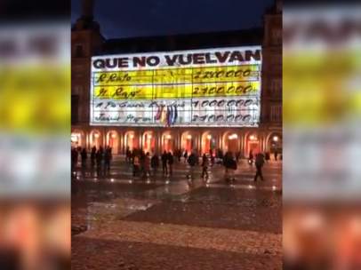 Proyección en la Plaza Mayor