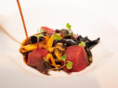 Plato de atún Tunateca.