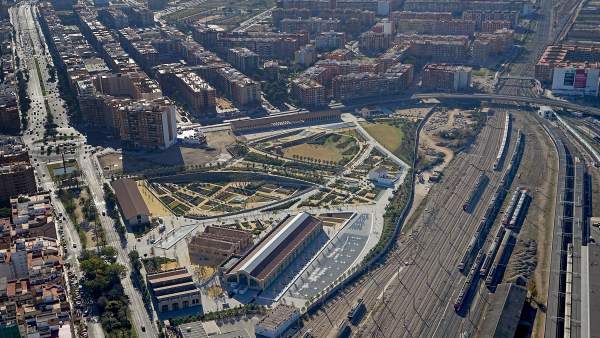 Imagen de los terrenos del Parque Central y del futuro canal de acceso Imagen de los terrenos del Parque Central y del futuro canal de acceso