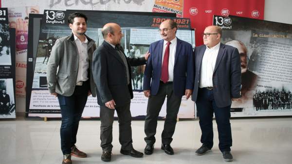 Lambán dice que si no se recupera el diálogo social a través de los sindicatos e Lambán dice que si no se recupera el diálogo social a través de los sindicatos e