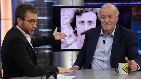 Vicente del Bosque, en 'El hormiguero'. Vicente del Bosque, en 'El hormiguero'.