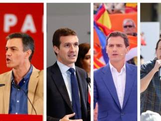 28A.- Sánchez, Casado y Abascal visitan Asturias en la campaña, mientras Rivera
