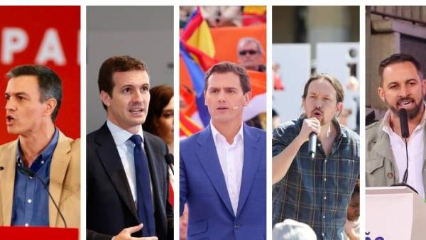 28A.- Sánchez, Casado y Abascal visitan Asturias en la campaña, mientras Rivera 28A.- Sánchez, Casado y Abascal visitan Asturias en la campaña, mientras Rivera