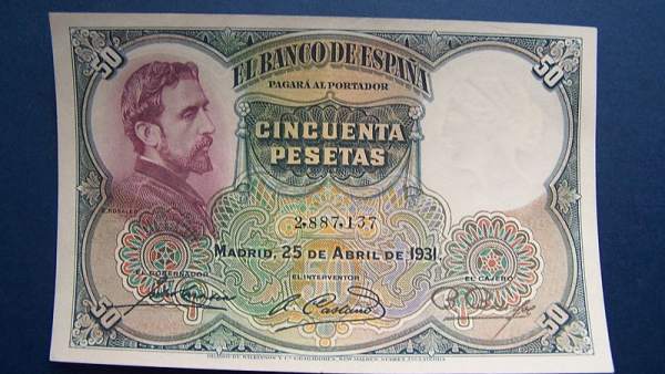 Billete de 50 pesetas II república Billete de 50 pesetas II república