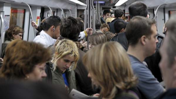 Vagón del Metro de Barcelona. Vagón del Metro de Barcelona.