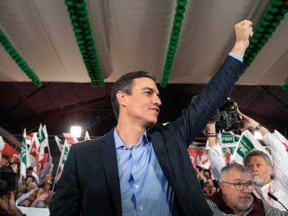 Pedro Sánchez, en el inicio de la campaña