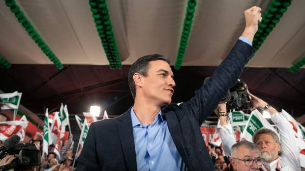 Pedro Sánchez, en el inicio de la campaña Pedro Sánchez, en el inicio de la campaña