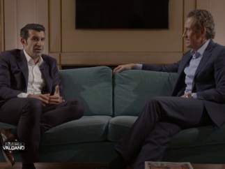 Luis Figo y Jorge Valdano