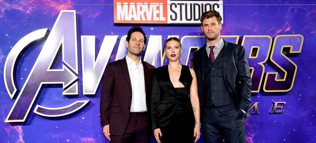 Paul Rudd, Scarlett Johansson y Chris Hemsworth