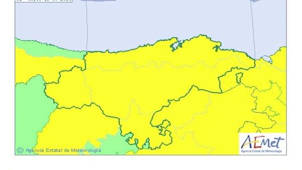 Cantabria estará este lunes en aviso por tormentas y lluvias Cantabria estará este lunes en aviso por tormentas y lluvias
