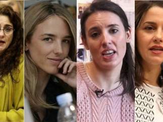 Montero, Álvarez, Arrimadas y Garzón