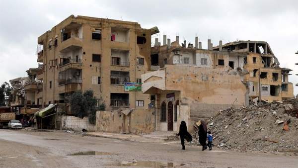 Destrucción en Al Raqa, Siria Destrucción en Al Raqa, Siria