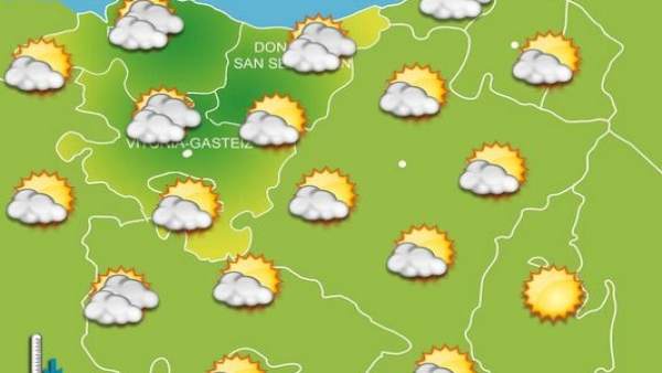 Previsiones meteorológicas del País Vasco para mañana, día 16 Previsiones meteorológicas del País Vasco para mañana, día 16