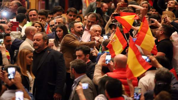 Santiago Abascal participa en una acto con simpatizantes Santiago Abascal participa en una acto con simpatizantes